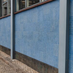 038. Blue Mosaic Canvas