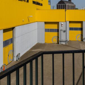 076. Staircase and Yellow Facade