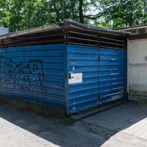 072. Rough Blue Metal Building