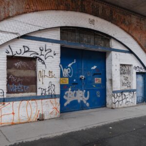 097. Blue Doors under the Tracks