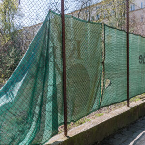 271. Green Fabric on Fence