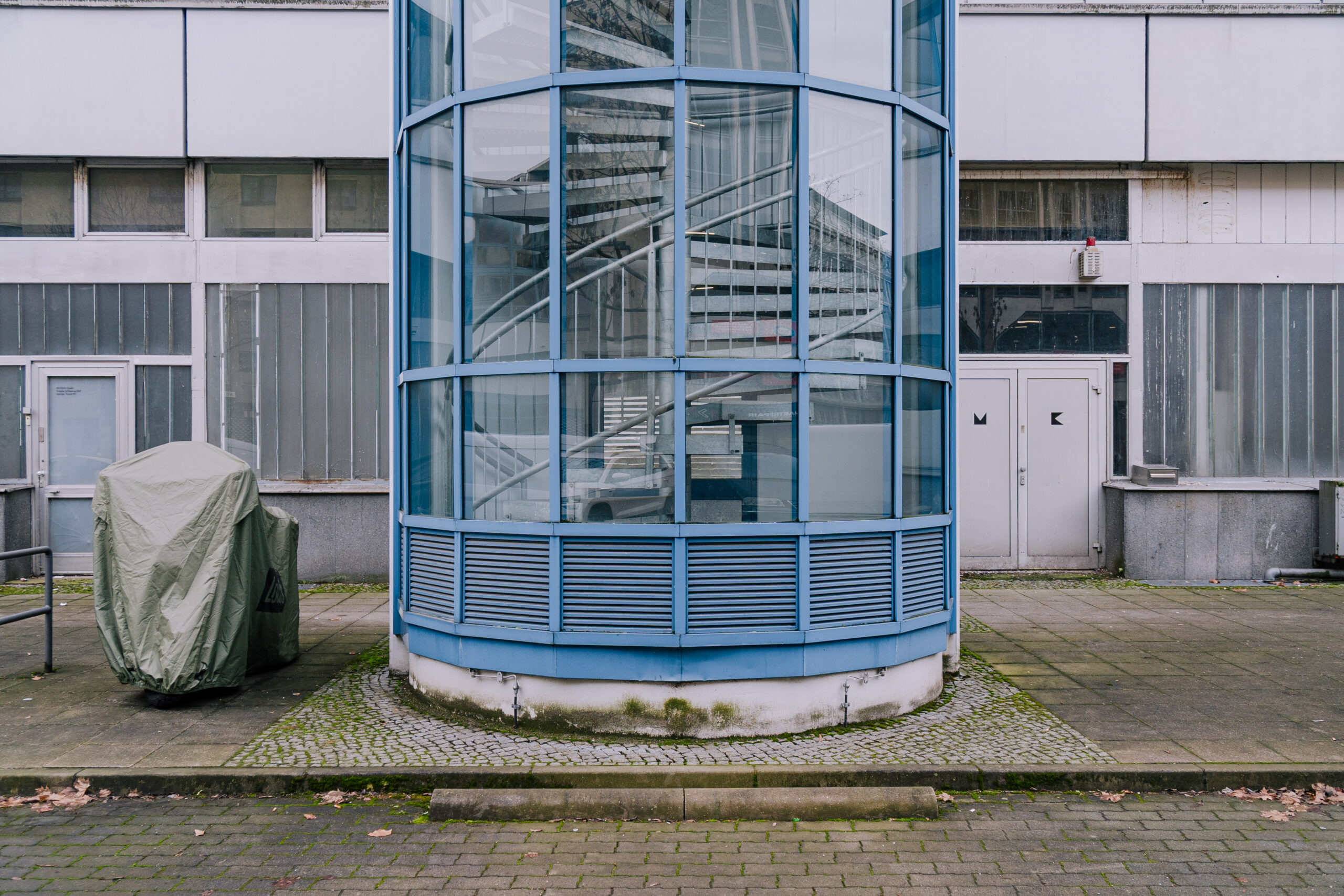 358. Blue Glass Stairways